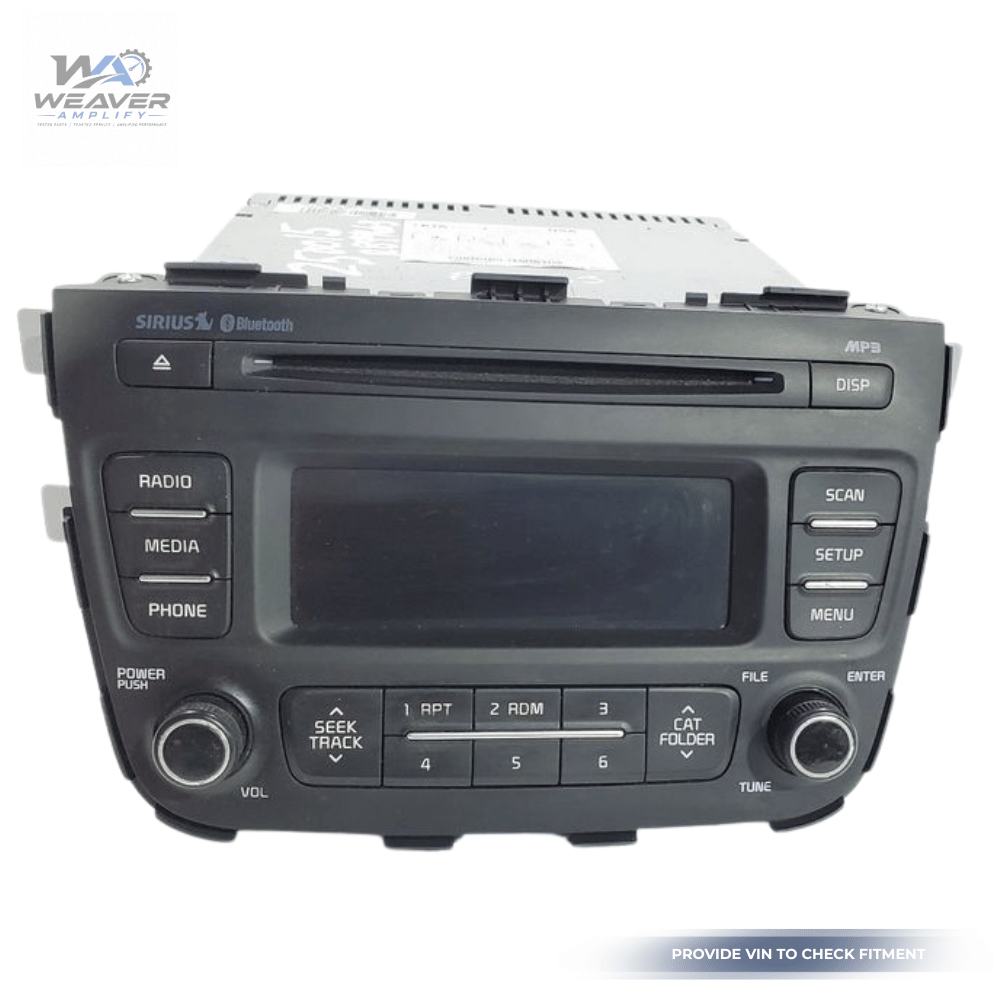 2014–2015 KIA Sorento Radio AM/FM CD Player Receiver with Telematics (UVO) OEM — view 1