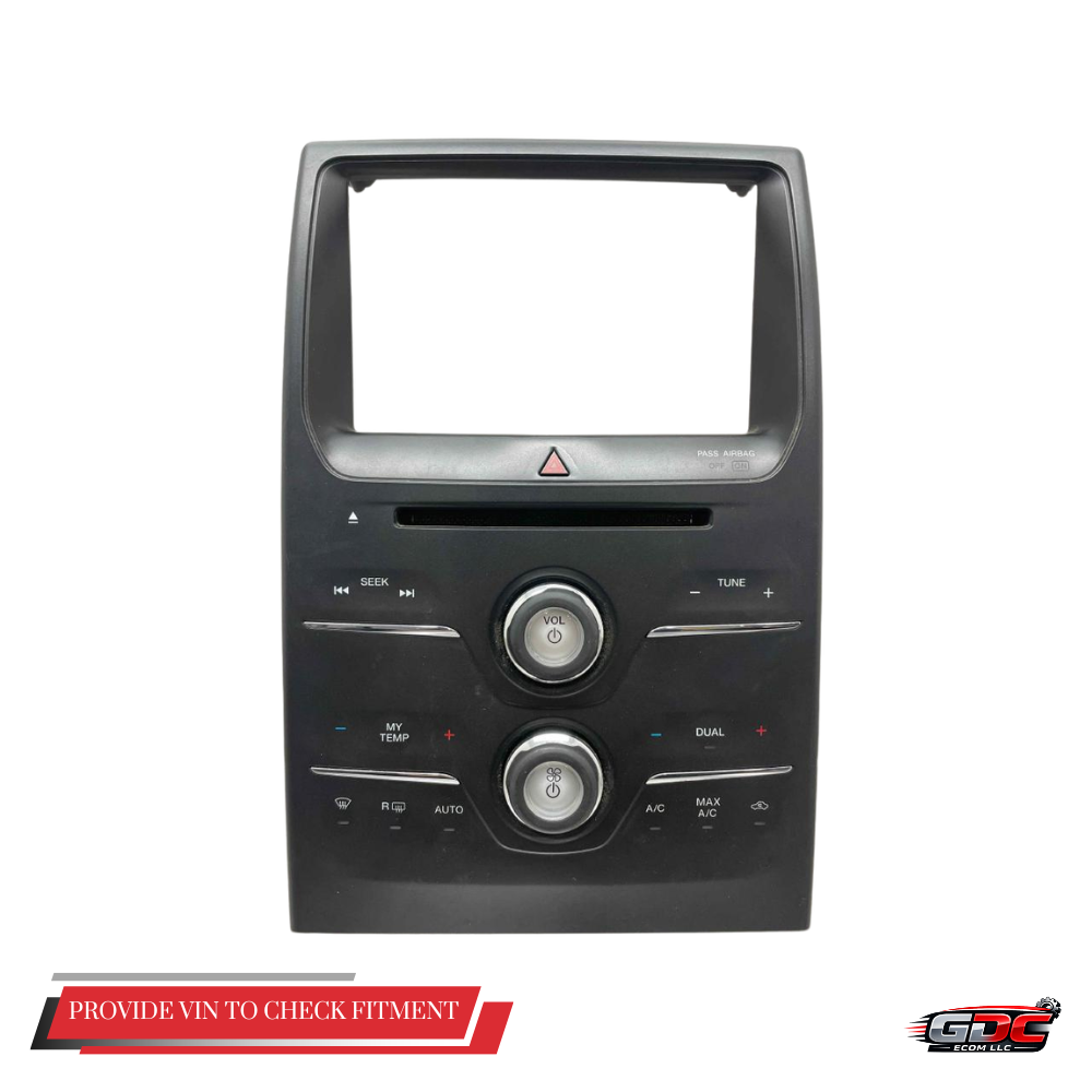 2014–2019 Ford Flex Radio Control Panel Screen with AC Heat Temperature Control OEM — view 1