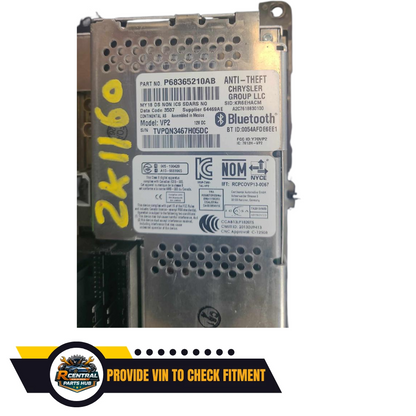2018–2020 Dodge Ram 1500 AM FM Satellite Radio Display Receiver 5.0 Screen OEM — view 3