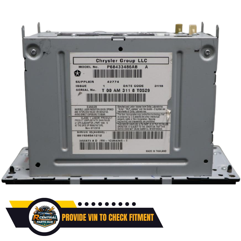 2012–2016 Chrysler Town & Country Multimedia SAT DVD Radio RBZ OEM — view 4