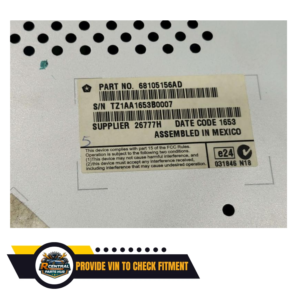 2011–2014 Chrysler 300 Dodge Charger 8.4" Navigation Radio Display Screen OEM — view 3