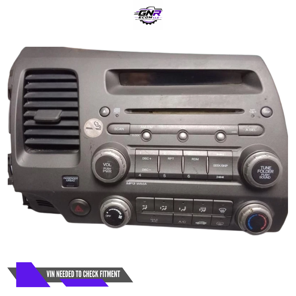 2006–2011 Honda Civic AM FM CD MP3 Radio Receiver Assembly OEM — view 1