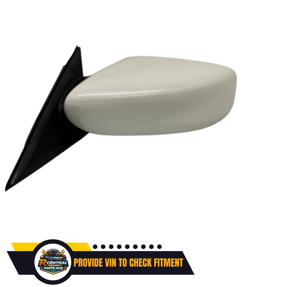 2013–2018 Nissan Altima Sedan Left Driver Side View Door Mirror White — view 1