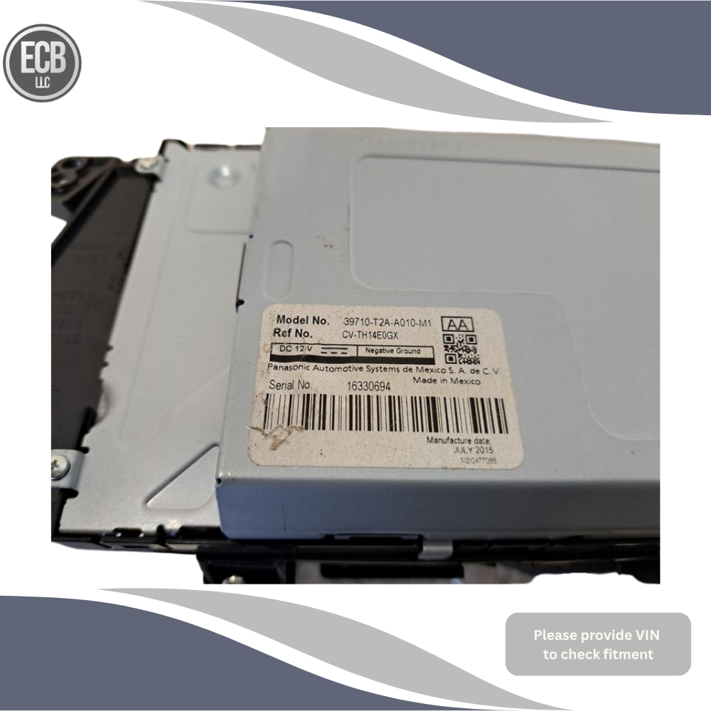 2013–2015 Honda Accord Information Display Screen Upper Dash OEM — view 3