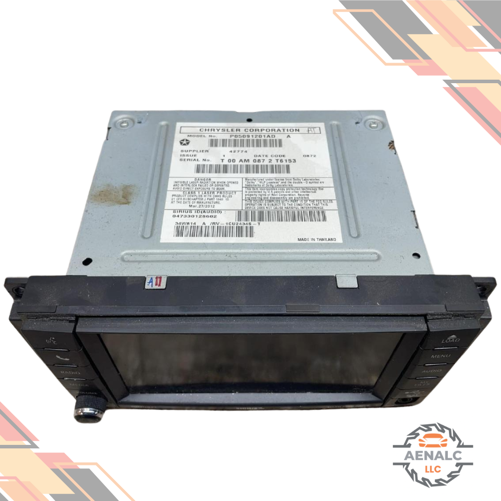 2012–2019 Chrysler Town & Country Radio Multimedia Satellite AM FM CD RBZ OEM — view 2