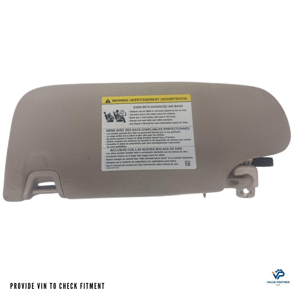 2018–2020 Lincoln MKZ Passenger RH Sun Visor OEM — view 2
