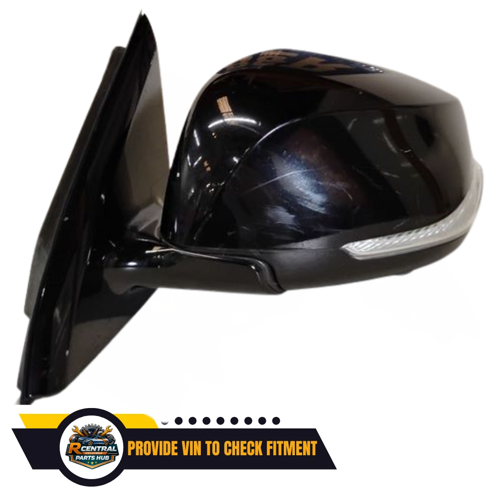 2017–2020 Infiniti QX60 Left Driver Side Door Mirror Assembly Black Power Heated — view 3