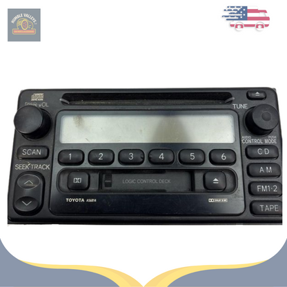 2000–2002 Toyota Celica Radio Receiver with CD Cassette ID A56814 OEM — view 1