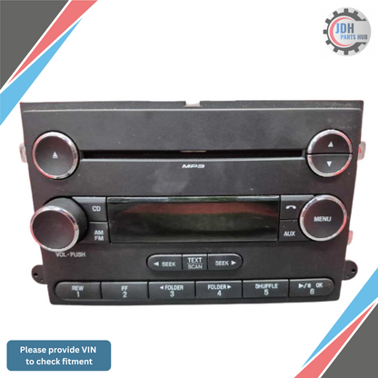 2008–2009 Ford Explorer AM FM CD MP3 Radio Receiver OEM — view 1