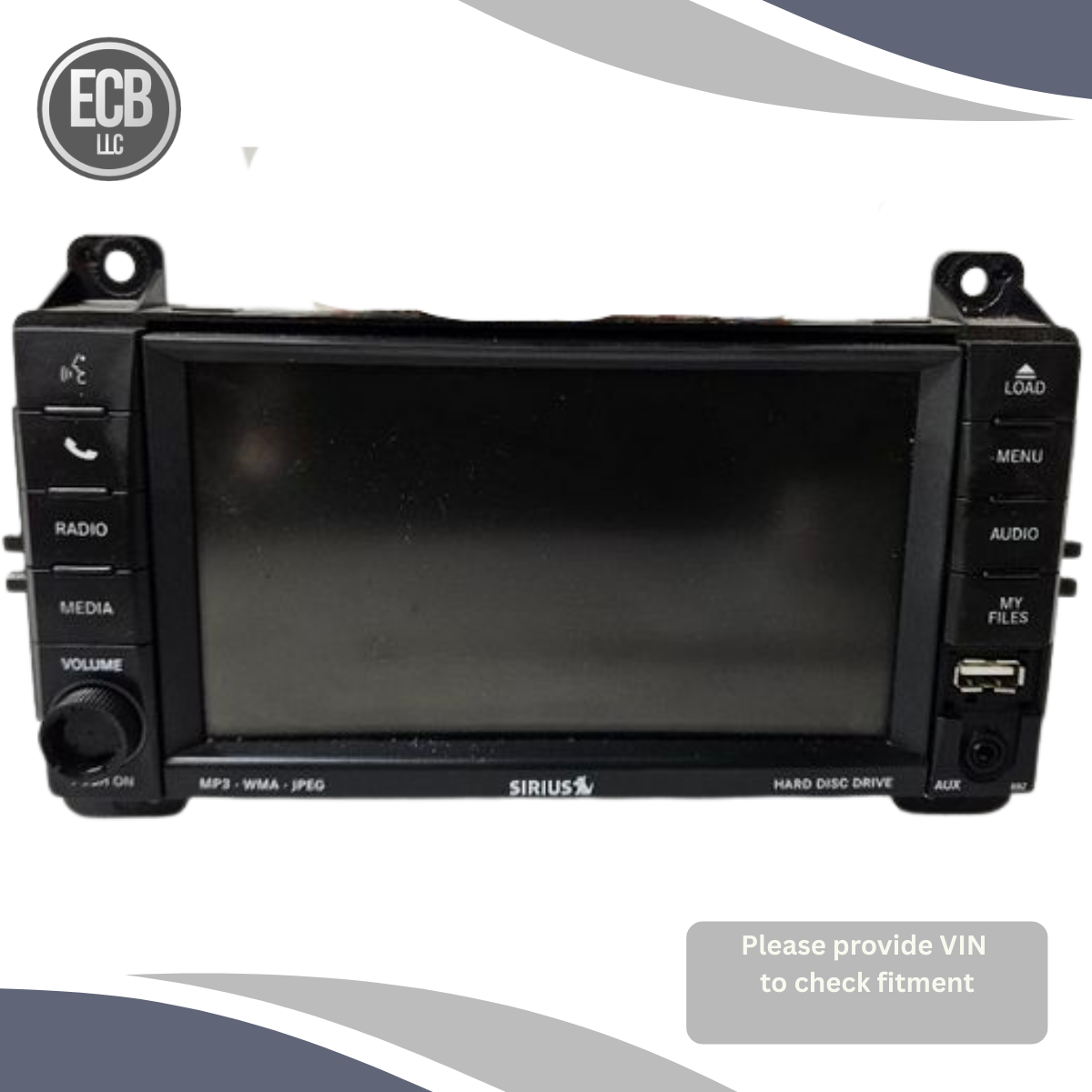 2011–2013 Dodge Durango AM FM CD Player Radio Receiver Display Screen ID RBZ OEM — view 1