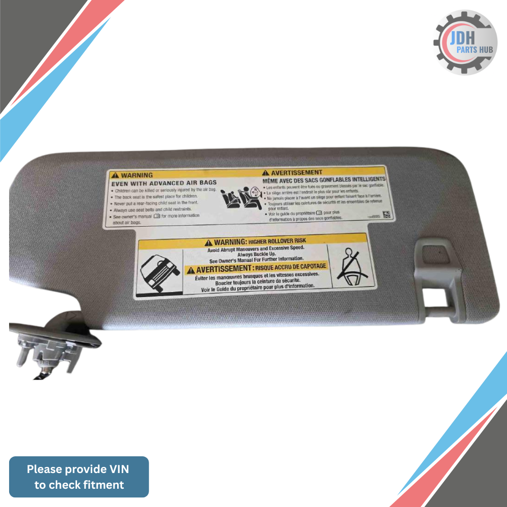 2018–2019 Chevrolet Equinox LH Driver Sunvisor Sun Visor with Mirror & Light OEM — view 2