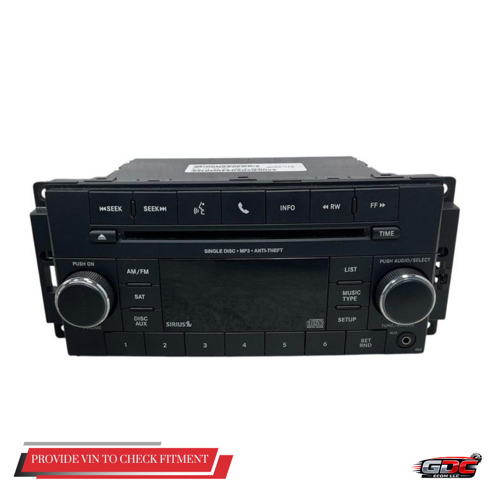 2012–2017 Jeep Patriot AM-FM-CD-MP3 Player Satellite Radio Receiver OEM — view 1