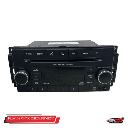 2012–2017 Jeep Patriot AM-FM-CD-MP3 Player Satellite Radio Receiver OEM — view 1