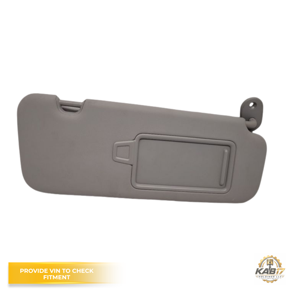 2017–2020 Hyundai Elantra RH Passenger Sunvisor with Mirror Gray OEM — view 1