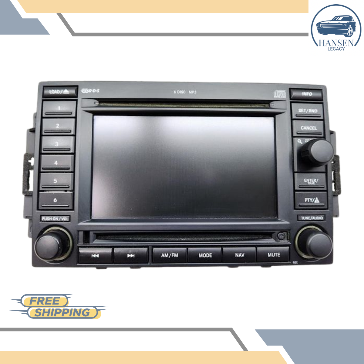 2005–2007 Chrysler 300 Charger Radio Receiver Display Option REC 05 06 07 — view 1
