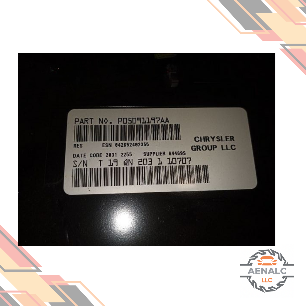 2012–2017 Jeep Patriot MP3 CD Satellite Radio Receiver Face ID RES 13 14 15 16 — view 5