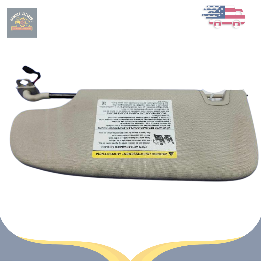 2019 Lincoln Nautilus RH Passenger Sunvisor Sun Visor with Mirror & Light OEM — view 3