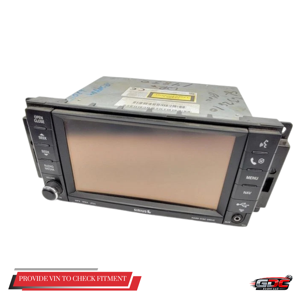 2008 Jeep Wrangler Radio Receiver Navigation With Display Screen OEM — view 1