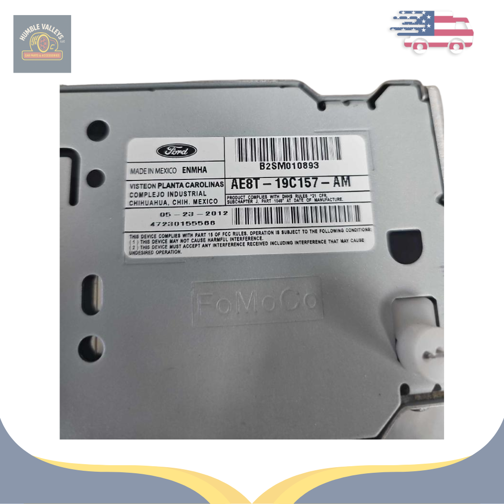 2011–2013 Ford FIESTA Radio Receiver AM FM CD Player Satellite OEM — view 2