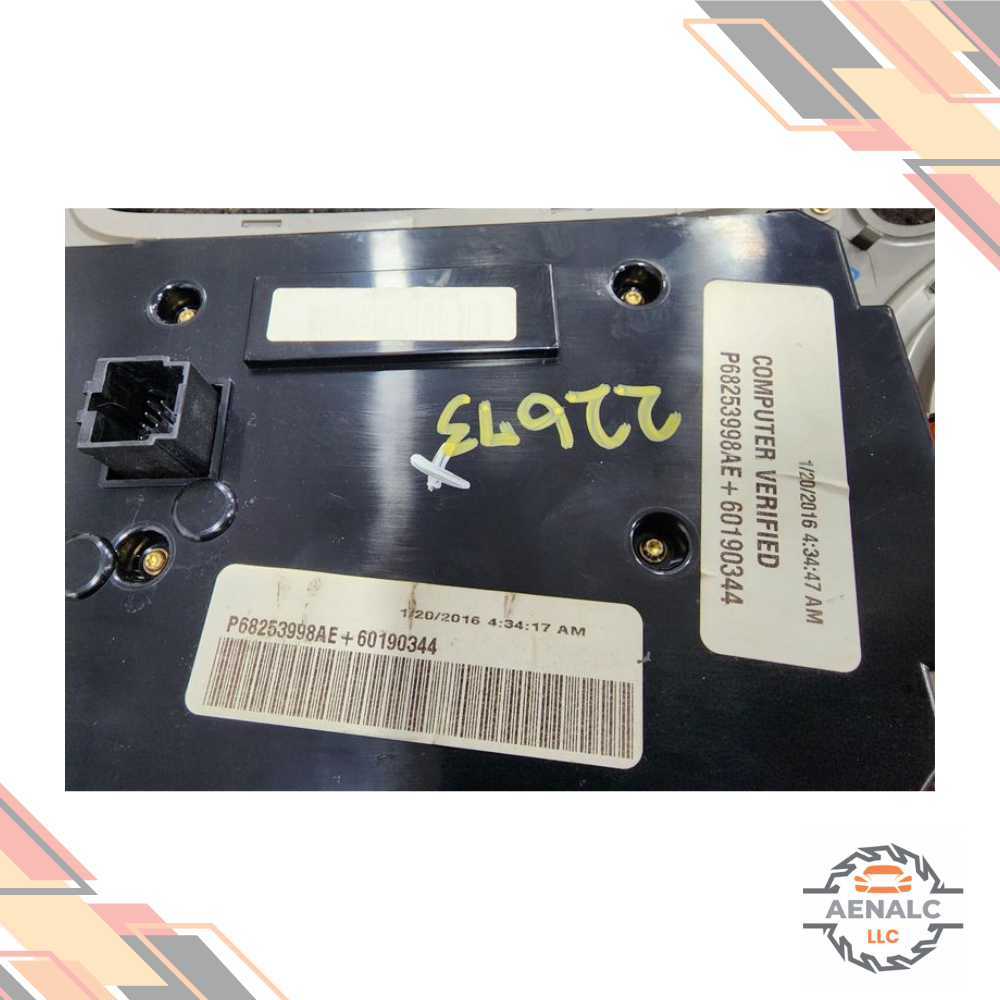 2016–2017 Jeep Grand Cherokee AC A/C Heater Temperature Control Unit OEM — view 2