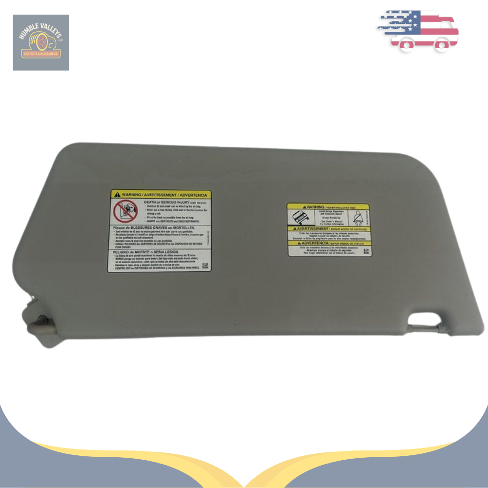 2015–2019 Ford Transit 250 Passenger RH Interior Sun Visor Gray OEM — view 1