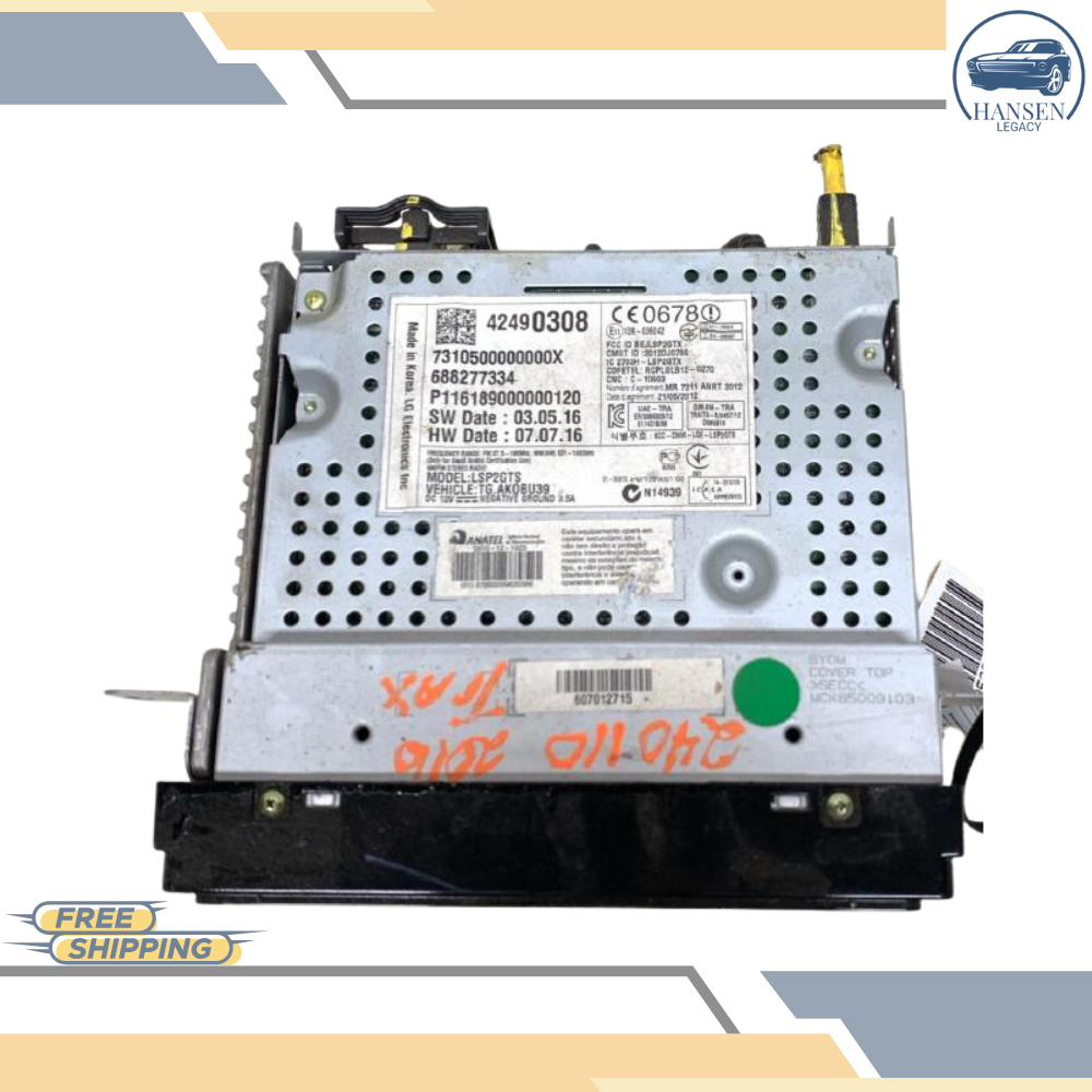 2015–2016 Chevrolet Trax Radio Display & Receiver with mylink u2k OEM — view 2