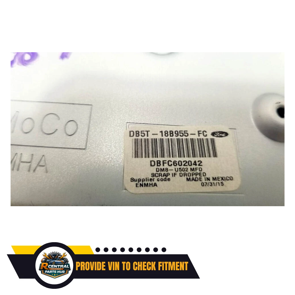 2015–2016 Ford Explorer Info GPS Radio Information 8" Front Display Screen OEM — view 3