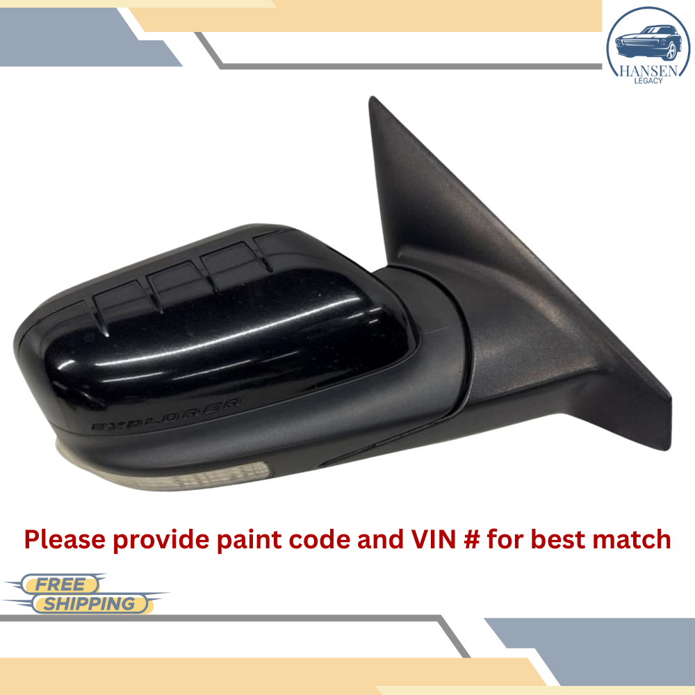 2011–2015 Ford Explorer Right Passenger Side View Door Mirror Power Black RH — view 1