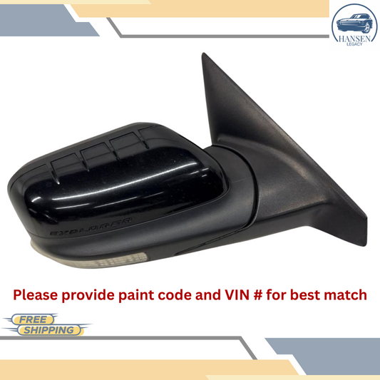 2011–2015 Ford Explorer Right Passenger Side View Door Mirror Power Black RH — view 1