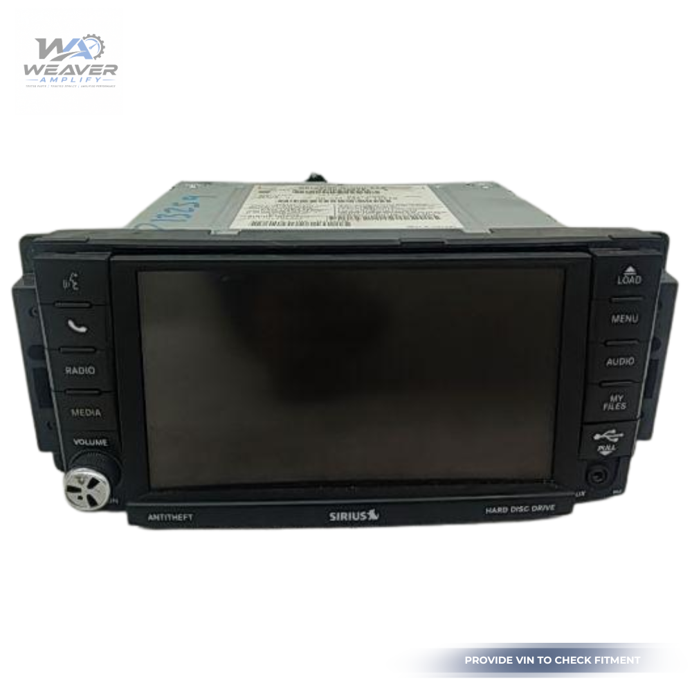 2012–2019 Chrysler Town & Country Radio Multimedia Satellite AM FM CD RBZ OEM — view 1