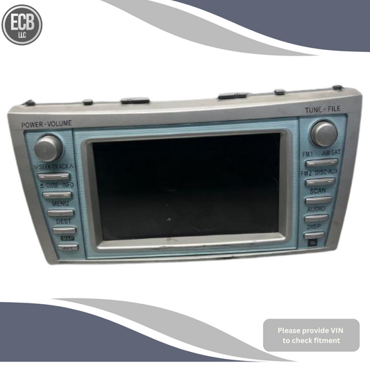 2007–2009 Toyota Camry Hybrid AM FM Navigation Sat MP3/CD/DVD Player Radio OEM — view 1