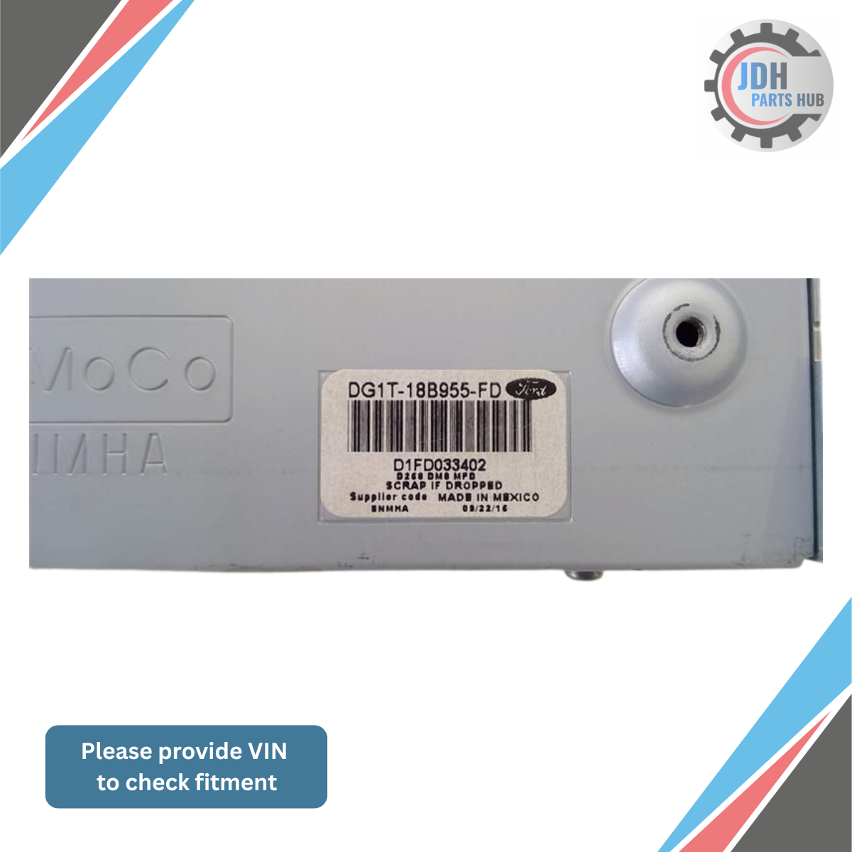2013–2016 Ford Taurus 8? Center Dash Info Display Screen OEM — view 4