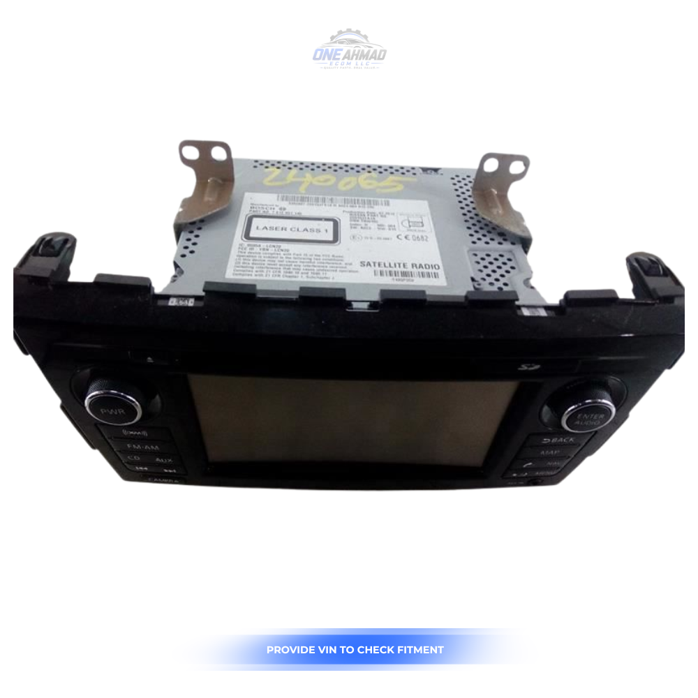 2013–2014 Nissan Altima Radio Sedan AM FM CD with Navigation 25915-3TA1A OEM — view 1