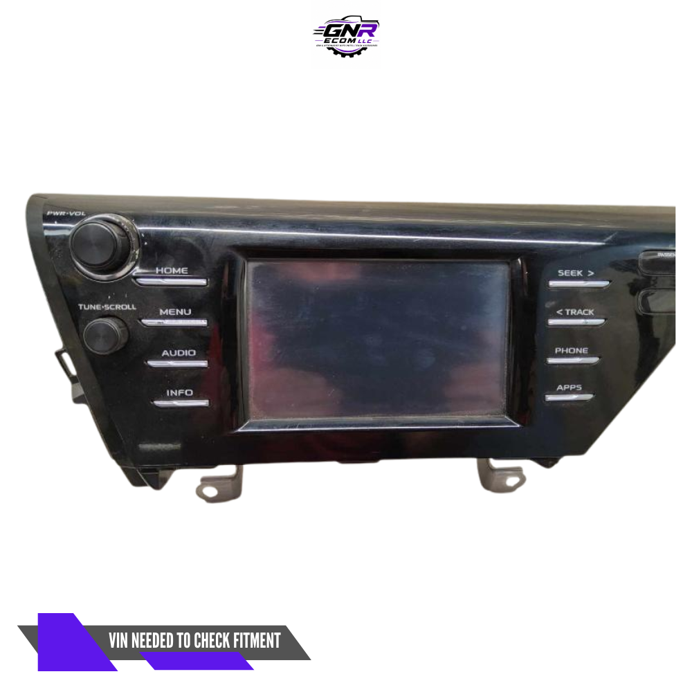 2018–2019 Toyota Camry Radio Receiver Display Screen OEM — view 2