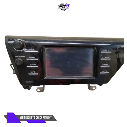 2018–2019 Toyota Camry Radio Receiver Display Screen OEM — view 2