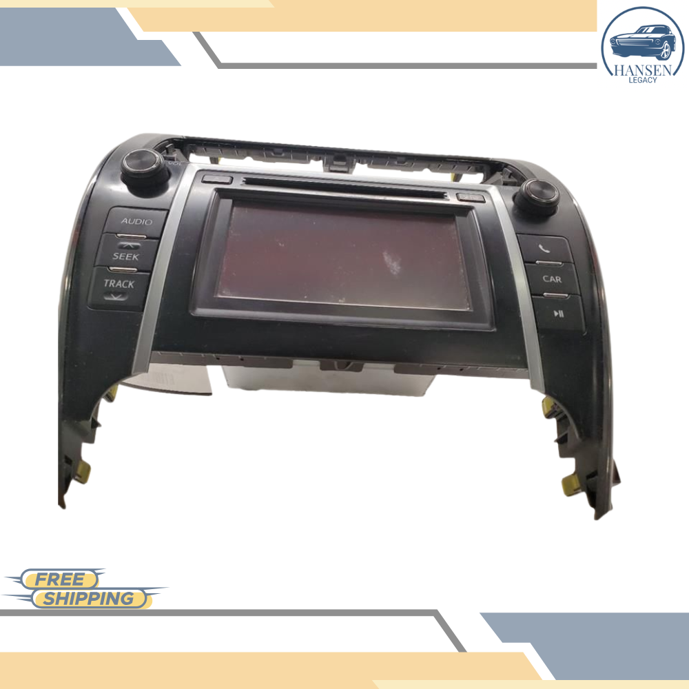2013–2014 Toyota Camry Radio Display and Receiver AM-FM-CD ID 57076 OEM — view 2