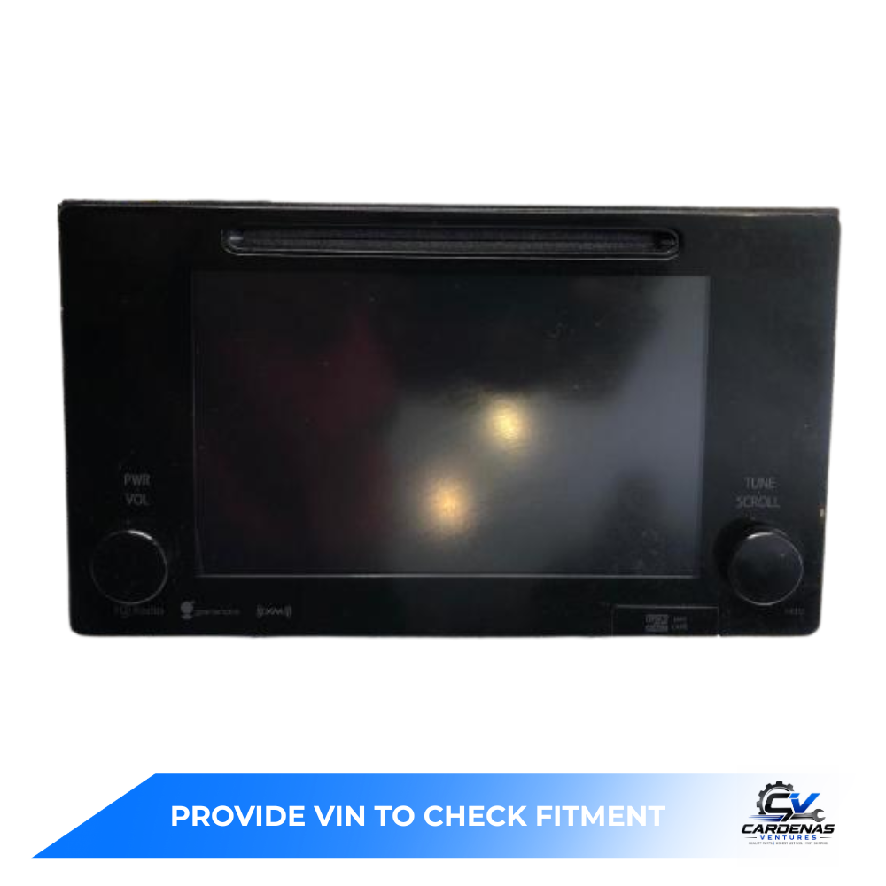 2016–2017 Toyota Sienna Radio Navigation Display & Receiver ID 510157 Warranty — view 1