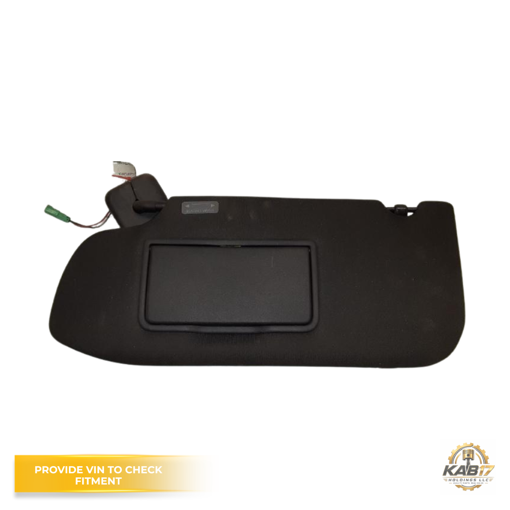 2013–2019 Ford Taurus LH Driver Sunvisor Sun Visor with Homelink Black OEM — view 2