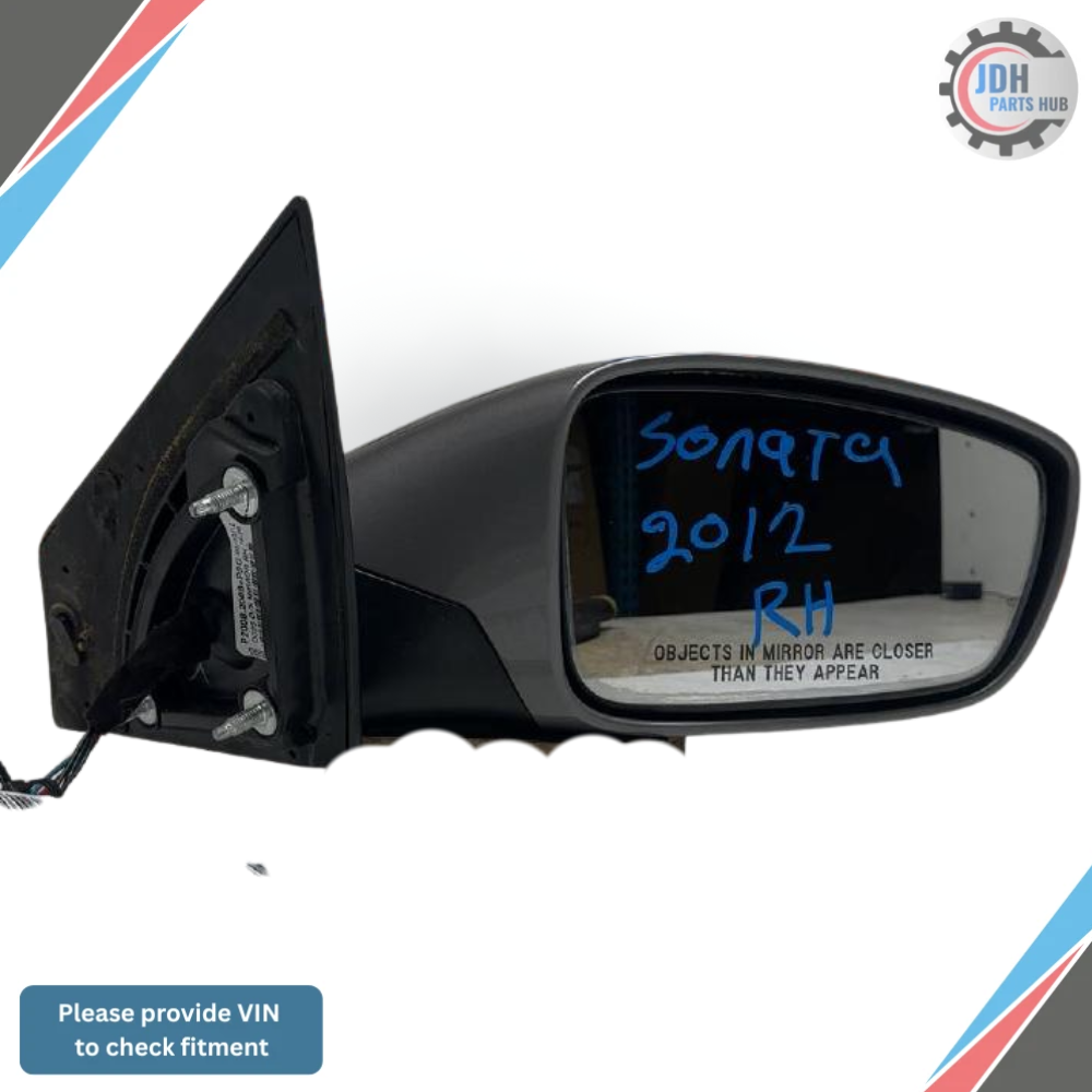 2011–2014 Hyundai Sonata RH Passenger Side Power View Mirror Assembly OEM — view 1