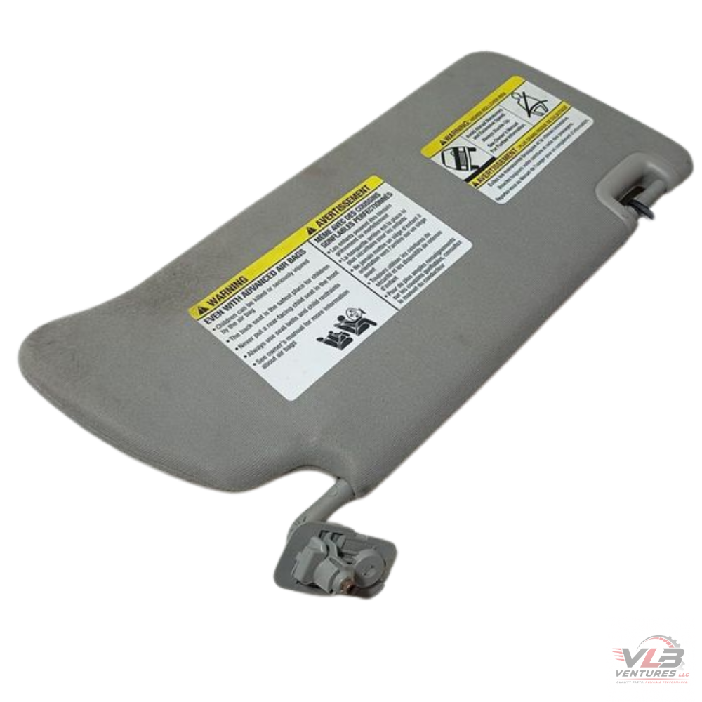 2013–2021 Nissan Frontier Left Driver Side Sun Visor Gray OEM — view 2