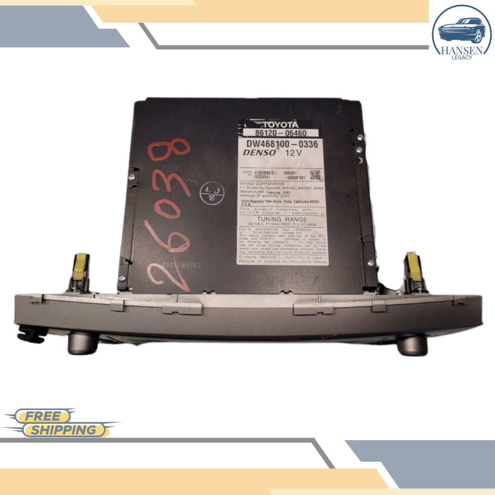 2007–2009 TOYOTA CAMRY HYBRID AM FM NAVIGATION SAT MP3/CD/DVD PLAYER RADIO E7011 — view 2
