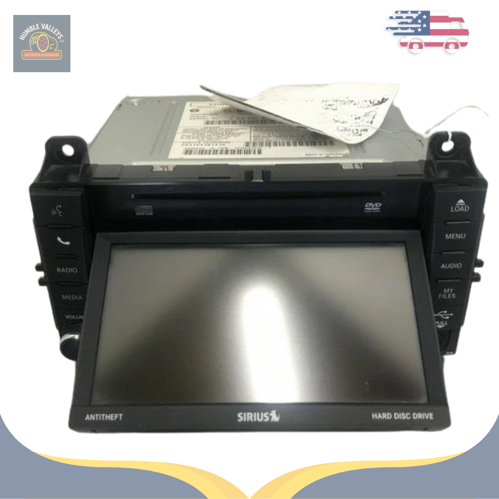2011 Jeep Grand Cherokee Radio with Navigation Sat CD DVD HDD Face ID RHB OEM — view 1