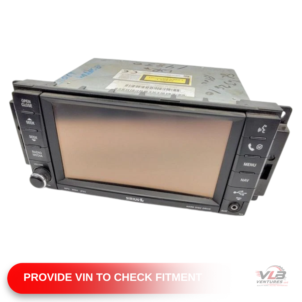2008 Jeep Wrangler Radio Receiver Navigation With Display Screen OEM — view 1
