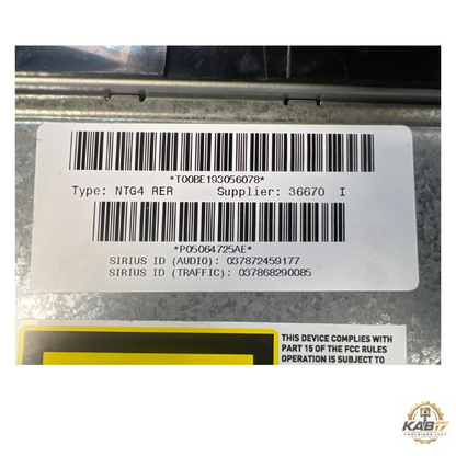 2011 Jeep Grand Cherokee Radio Receiver Display Screen Navigation ID RER OEM — view 4