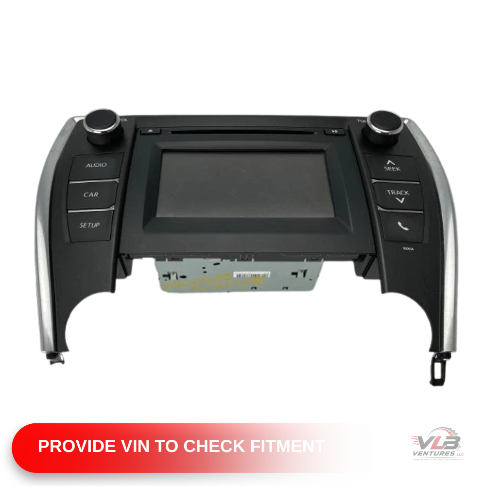 2016–2017 Toyota Camry AM FM CD Radio Player Display Screen 100614 — view 2