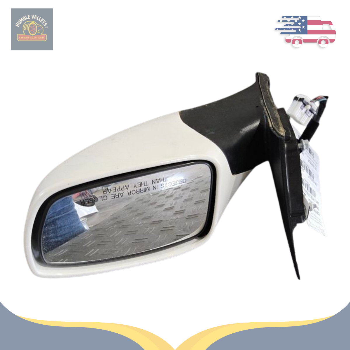 2011–2014 Hyundai Sonata Right Passenger Side View Door Mirror Assembly RH White — view 4
