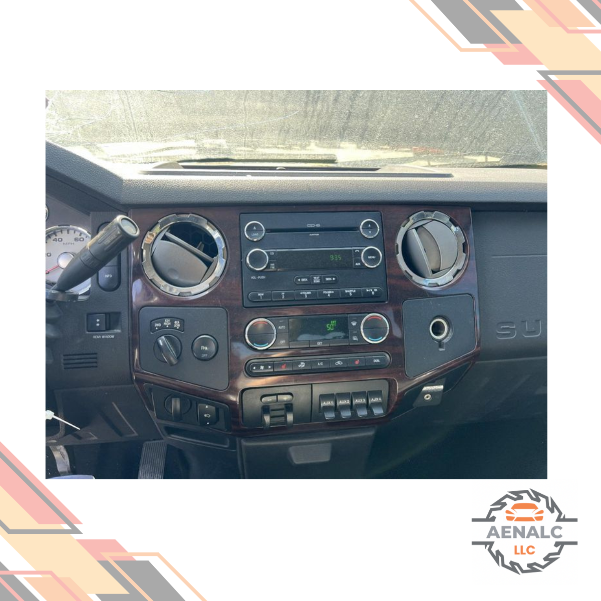2009–2010 Ford F350 Super Duty AC Heater Temperature Control Elec, Dual Zone ATC — view 2