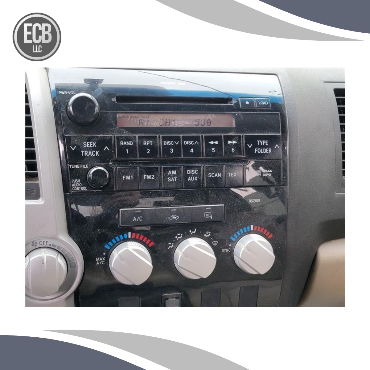 2007–2009 Toyota Tundra AC Heater Climate Control Panel OEM — view 2