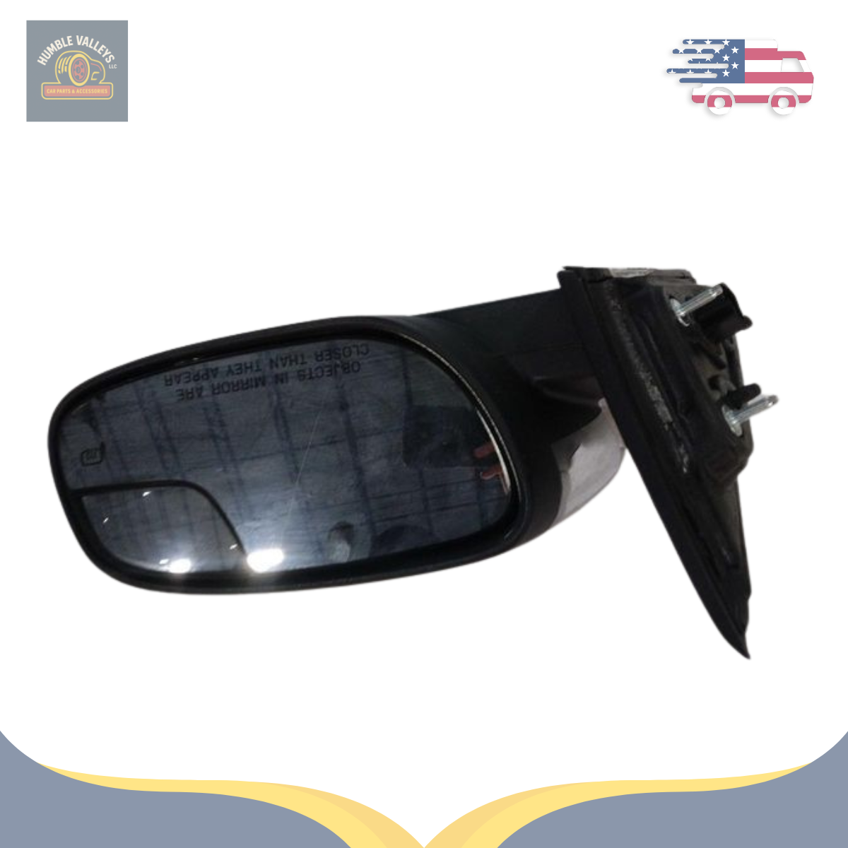 2010–2019 Ford Taurus Sedan RH Passenger Side View Door Mirror Assy Chrome Cover — view 4