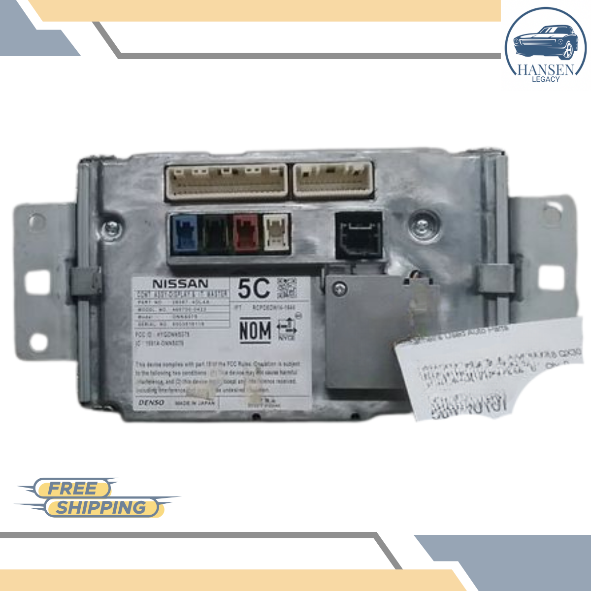 2017–2018 Infiniti QX30 Navigation Information Radio Display Screen 17 18 OEM — view 4